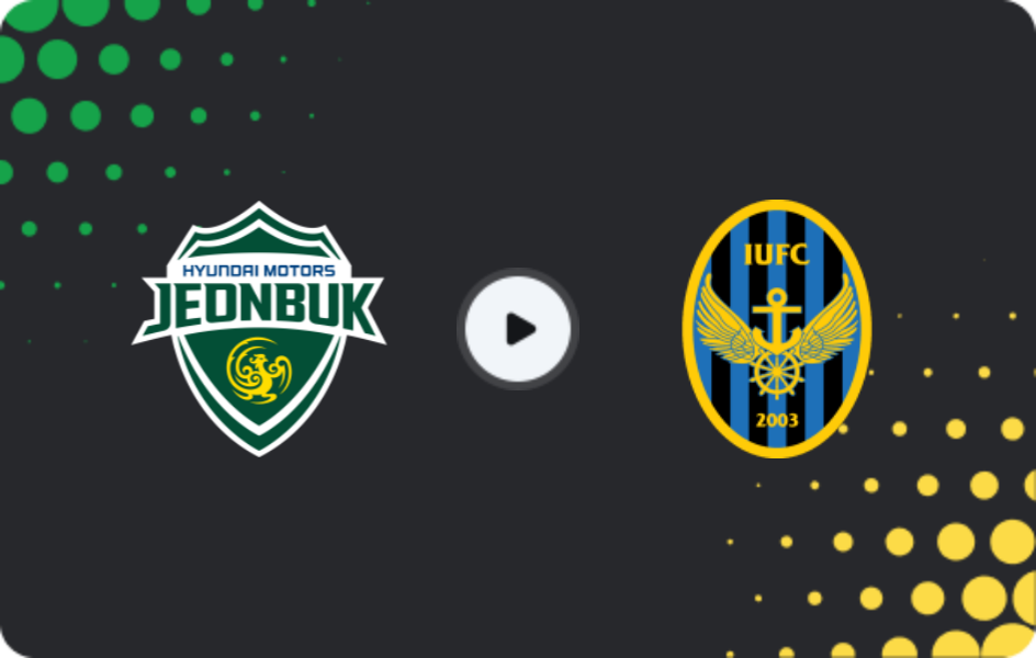 Where to watch Jeonbuk Motors — Incheon United, K-League 1, 21.04.2026