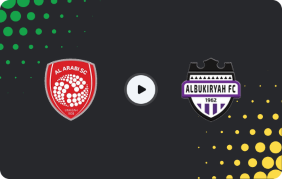 Where to watch Al Arabi SC — Al Bukayriyah, Division 1, 21.04.2026