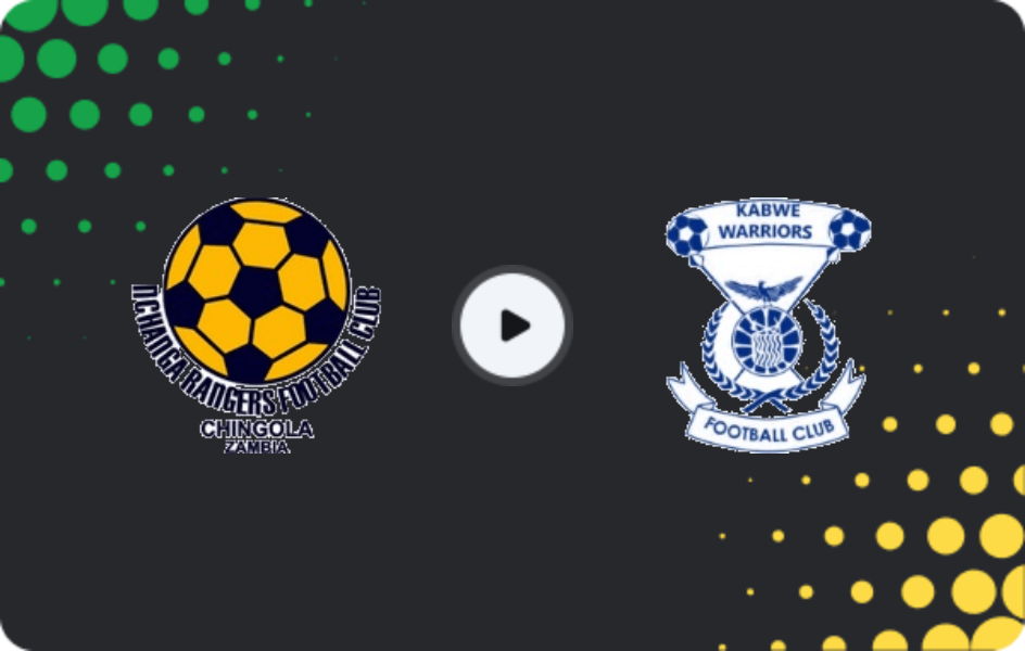 Where to watch Nchanga Rangers — Kabwe Warriors, Super League, 22.04.2026