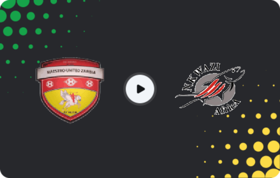 Where to watch Man Utd Zambia Academy — Nkwazi, Super League, 22.04.2026