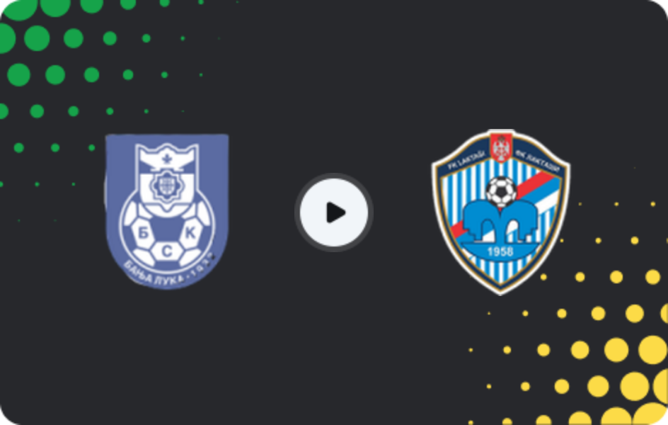 Where to watch BSK Banja Luka — Laktaši, 1st League - RS, 22.04.2026