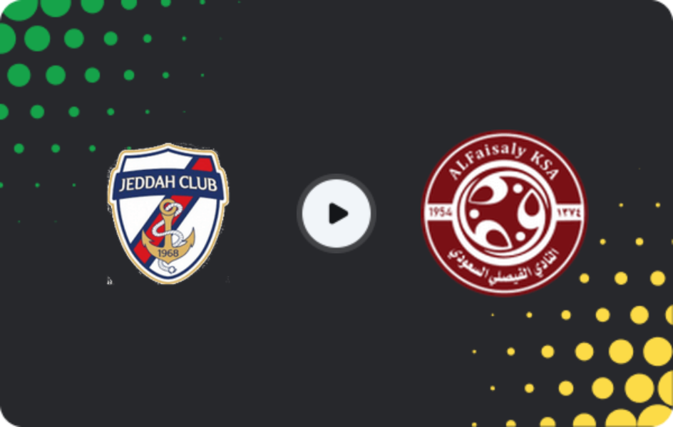 Where to watch Jeddah Club — Al-Faisaly FC, Division 1, 22.04.2026
