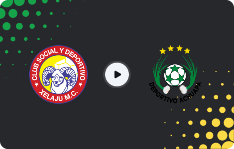 Where to watch Xelajú — Achuapa, Liga Nacional, 22.04.2026