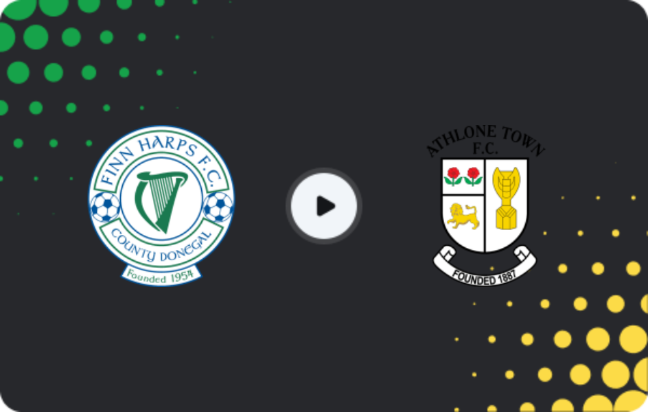Where to watch Finn Harps — Athlone Town, First Division, 24.04.2026