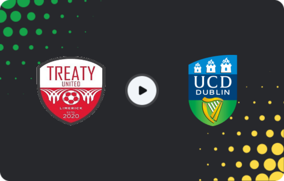 Where to watch Treaty United — UCD, First Division, 24.04.2026