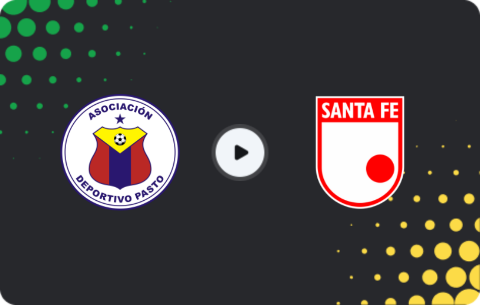 Where to watch Deportivo Pasto — Santa Fe, Primera A, 25.04.2026