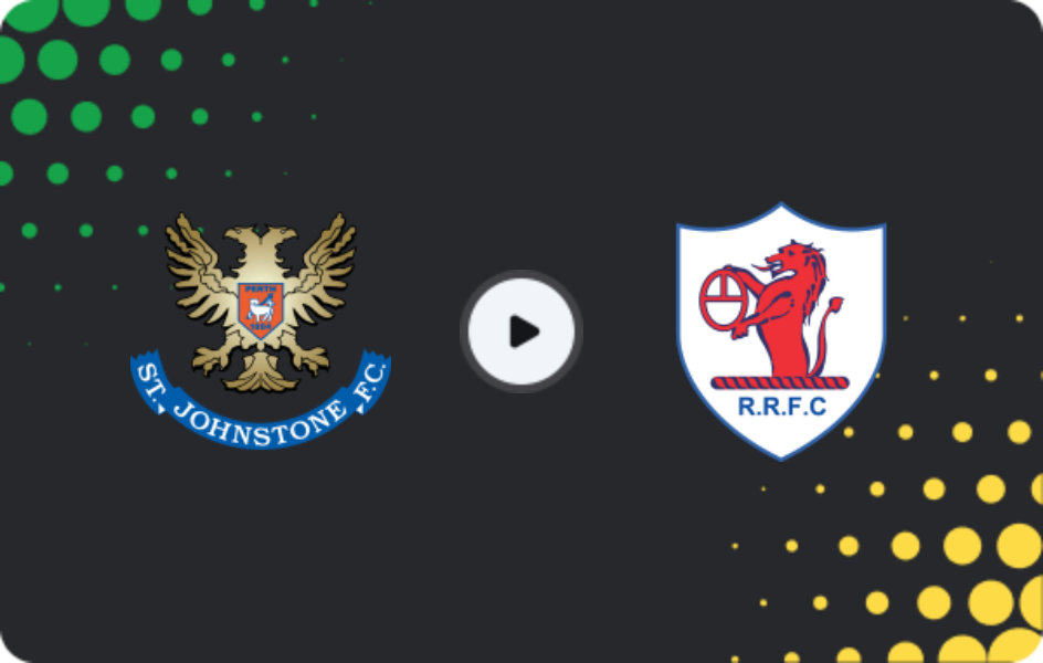 Where to watch ST Johnstone — Raith Rovers, Championship, 25.04.2026