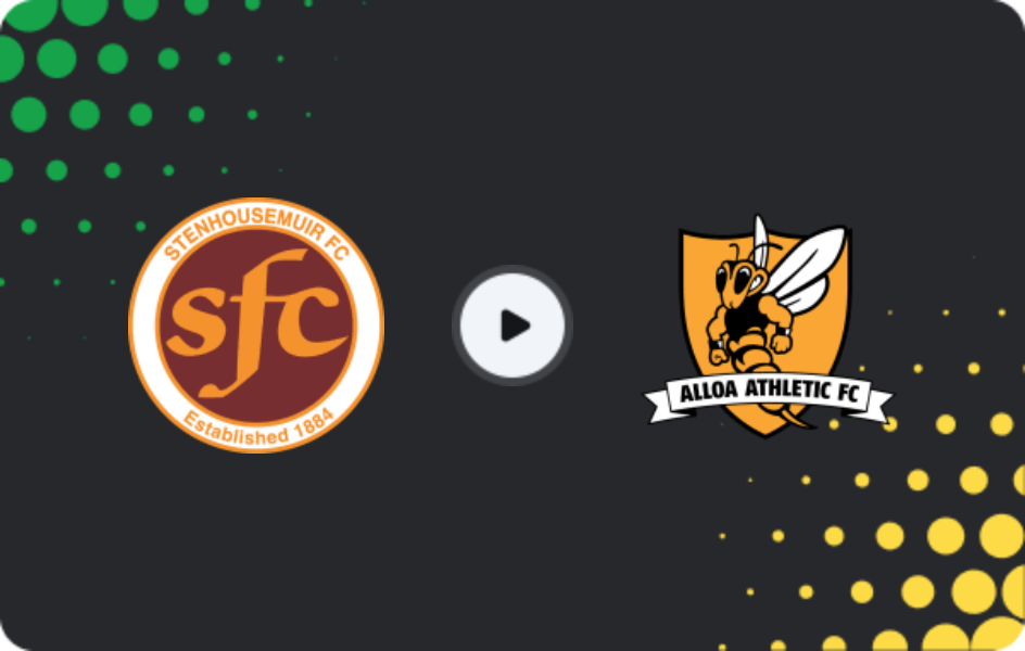 Where to watch Stenhousemuir — Alloa Athletic, League One, 25.04.2026