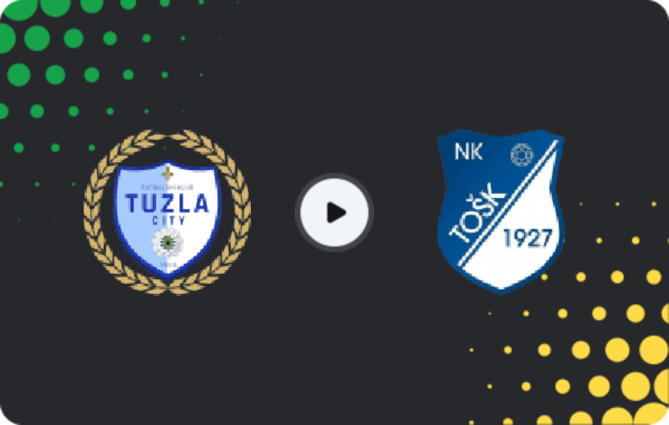Where to watch Tuzla City — TOŠK Tešanj, 1st League - FBiH, 25.04.2026