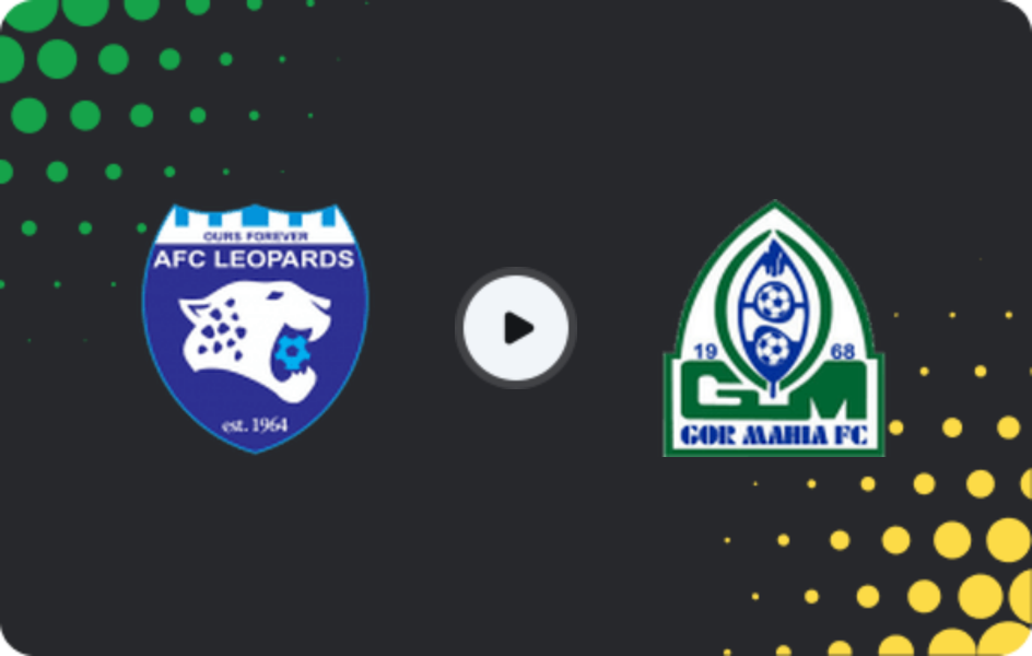 Where to watch AFC Leopards — GOR Mahia, Premier League, 26.04.2026