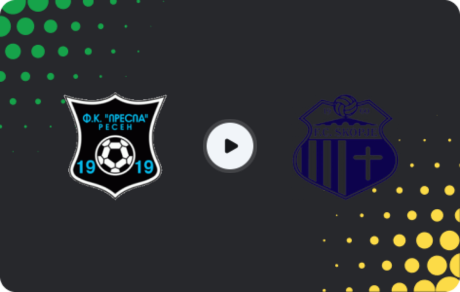 Where to watch FK Prespa Resen — Skopje, Second League, 26.04.2026