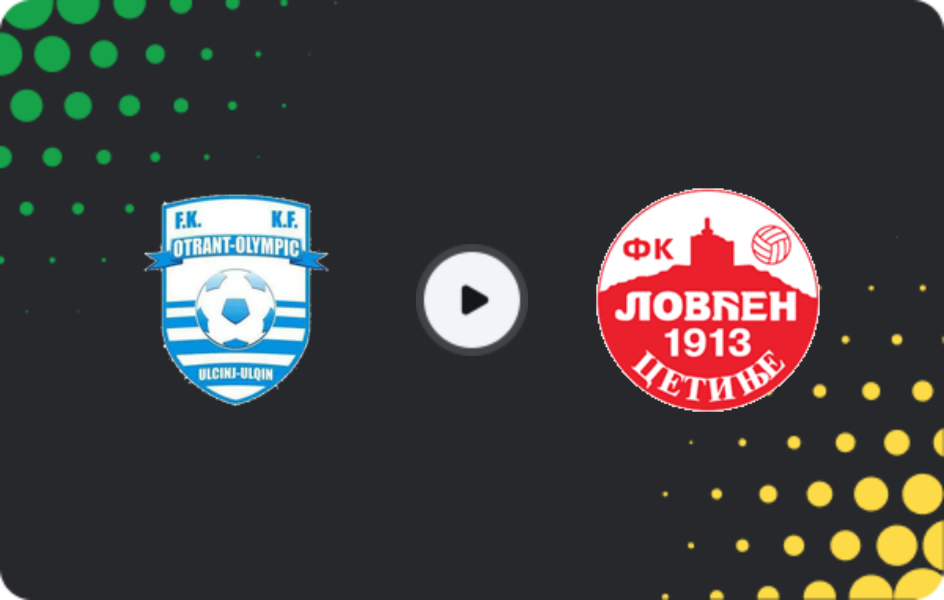 Where to watch Otrant-Olympic — Lovćen, Second League, 26.04.2026