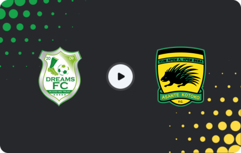 Where to watch Dreams — Asante Kotoko, Premier League, 26.04.2026