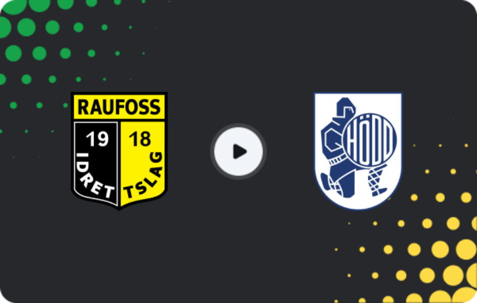 Where to watch Raufoss — hodd, 1. Division, 26.04.2026