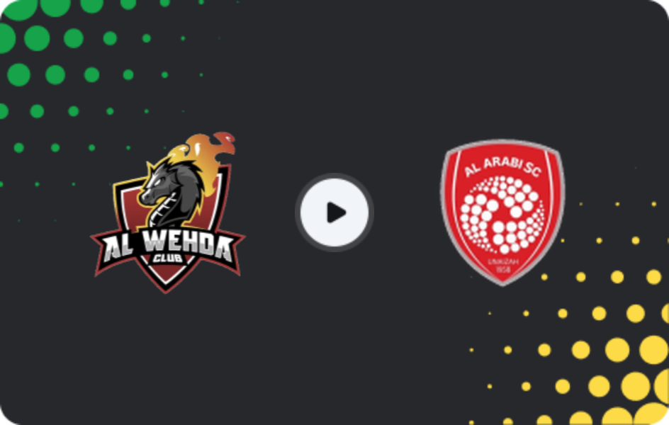 Where to watch Al Wehda Club — Al Arabi SC, Division 1, 26.04.2026