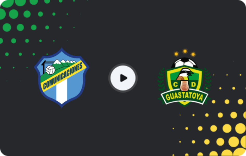 Where to watch Comunicaciones — Guastatoya, Liga Nacional, 26.04.2026