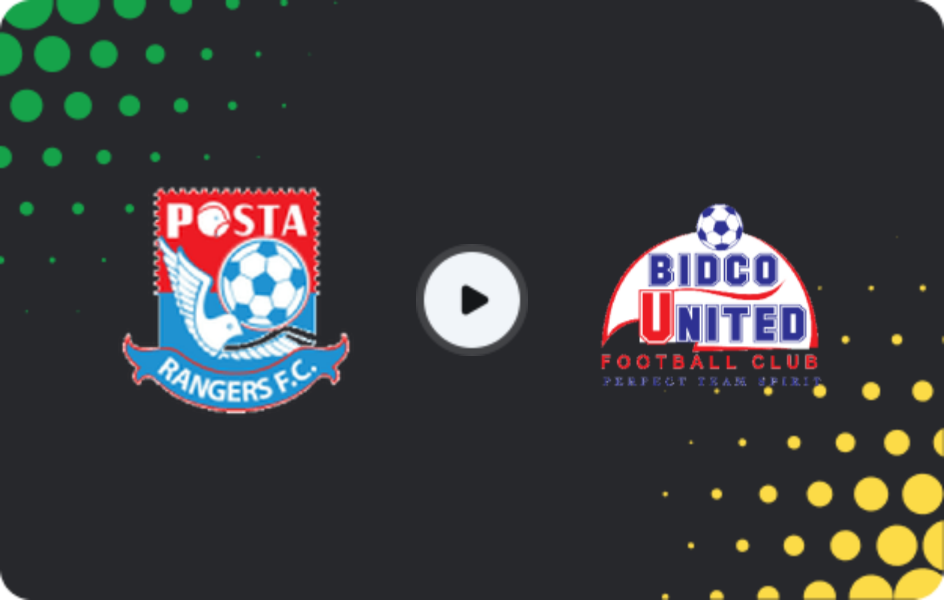 Where to watch Posta Rangers FC — Bidco United, Premier League, 27.04.2026