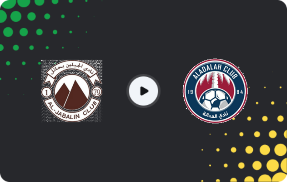 Where to watch Al Jabalain — Al-Adalah, Division 1, 27.04.2026