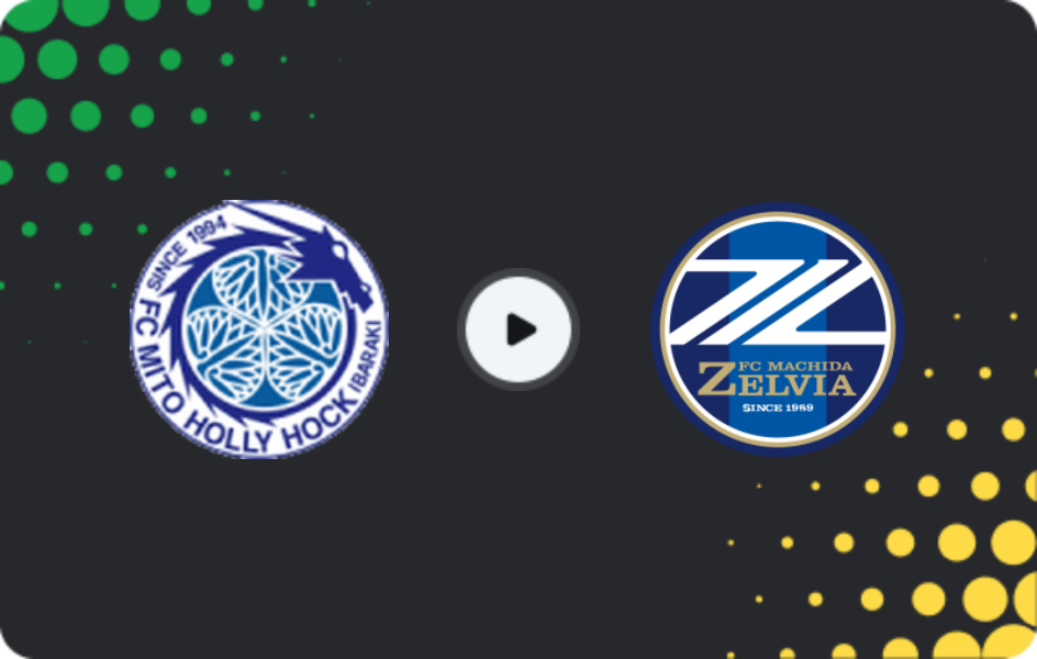 Where to watch Mito Hollyhock — Machida Zelvia, J1 League, 29.04.2026