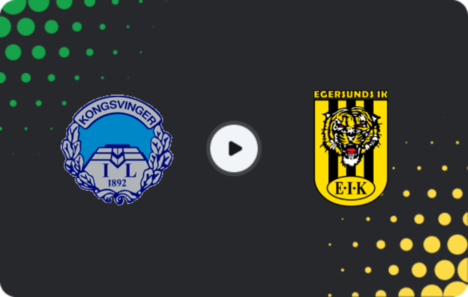 Where to watch Kongsvinger — Egersund, 1. Division, 01.05.2026