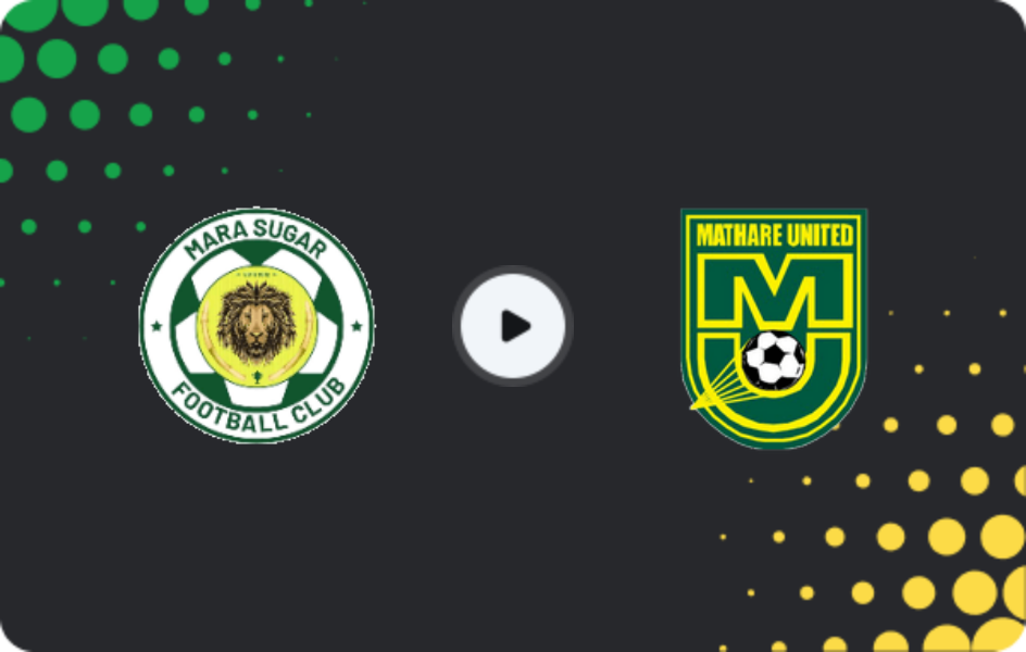 Where to watch Mara Sugar — Mathare United, Premier League, 02.05.2026
