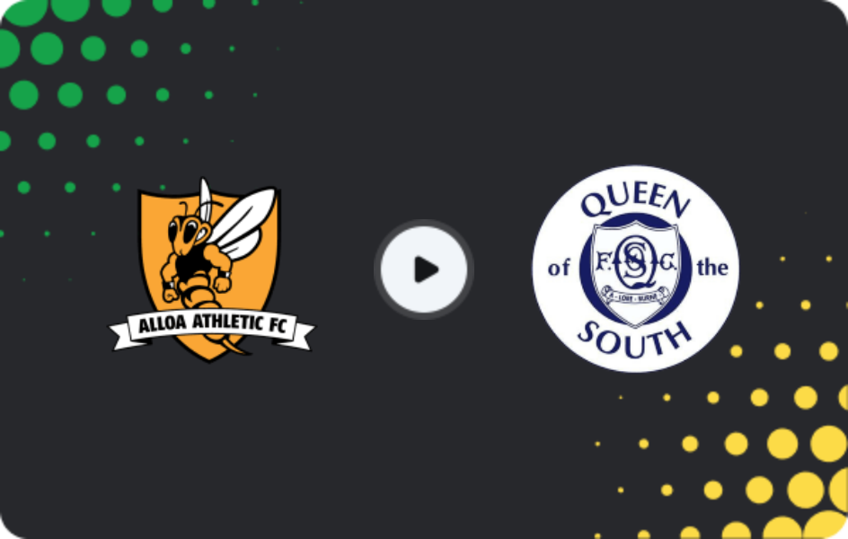 Where to watch Alloa Athletic — Queen of the South, League One, 02.05.2026
