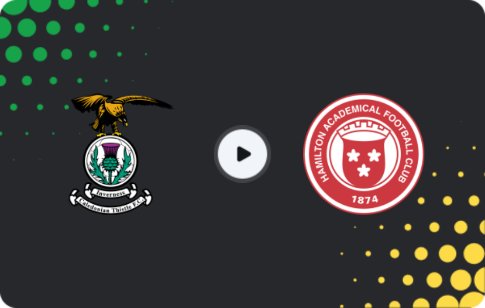 Where to watch Inverness CT — Hamilton Academical, League One, 02.05.2026