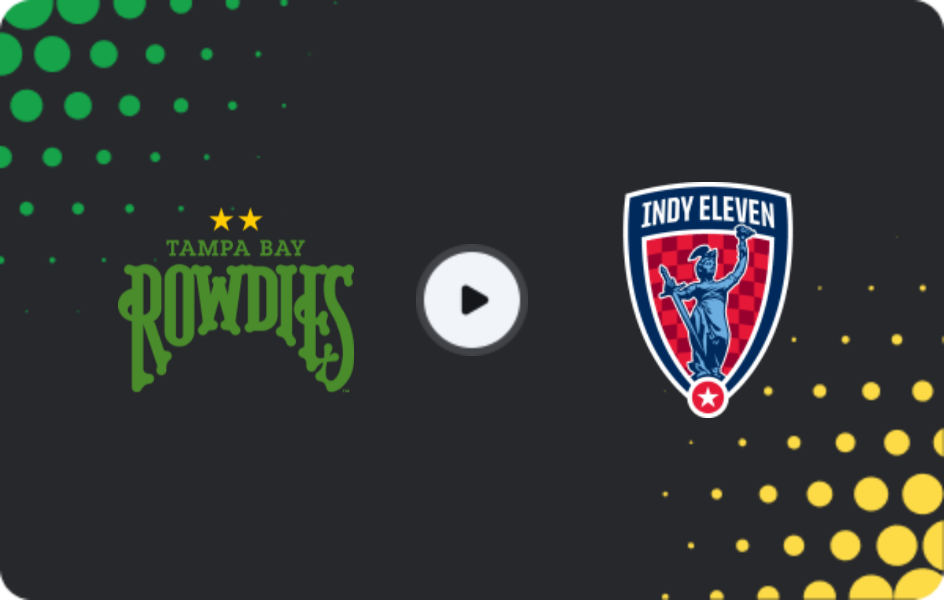 Where to watch Tampa Bay Rowdies — Indy Eleven, USL Championship, 02.05.2026