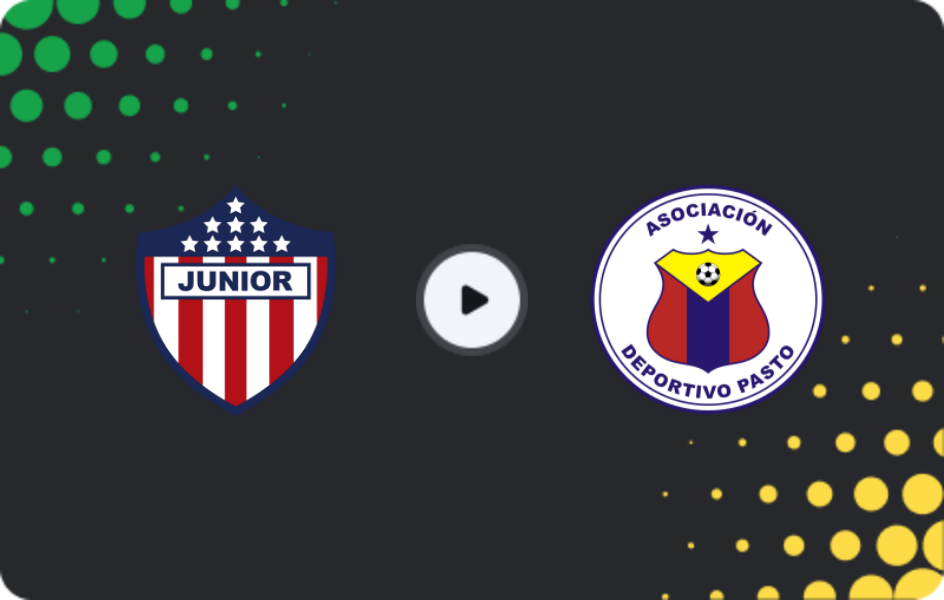 Where to watch Junior Barranquilla — Deportivo Pasto, Primera A, 29.04.2026