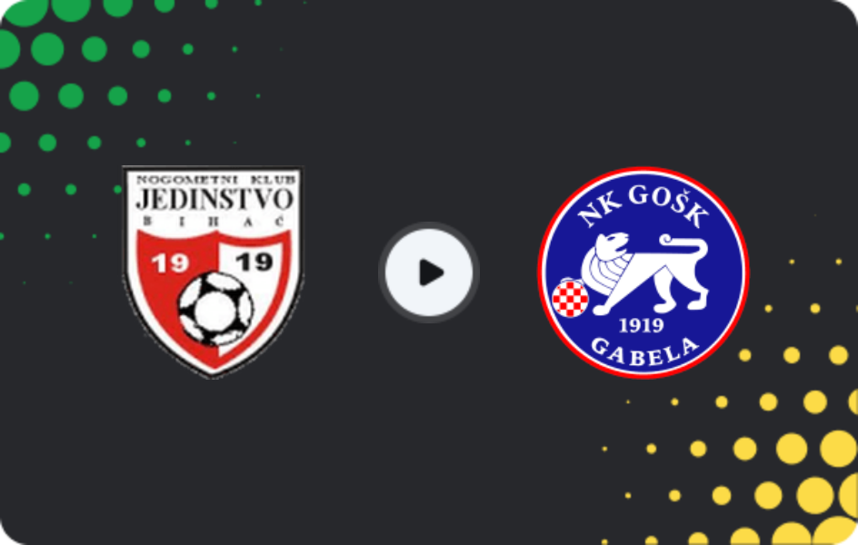 Where to watch Jedinstvo Bihać — GOŠK Gabela, 1st League - FBiH, 03.05.2026
