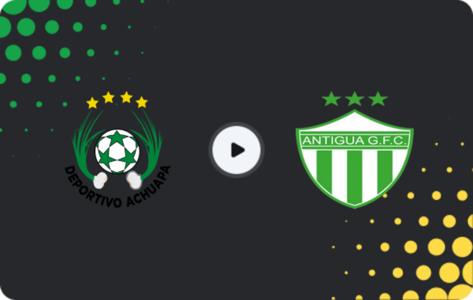 Where to watch Achuapa — Antigua GFC, Liga Nacional, 03.05.2026