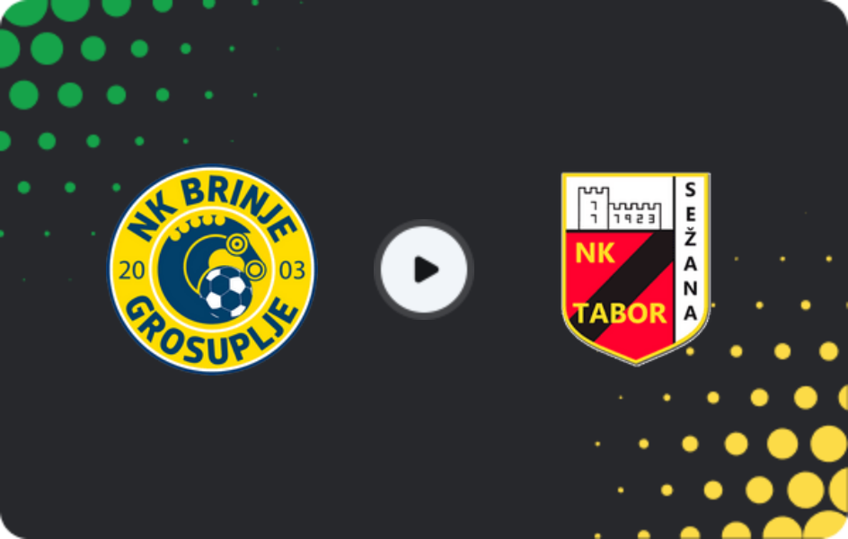 Where to watch Brinje-Grosuplje — Tabor Sežana, 2. SNL, 07.05.2026