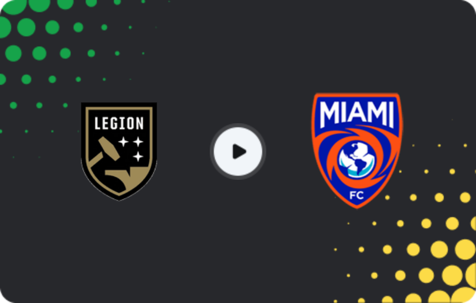 Where to watch Birmingham Legion — Miami FC, USL Championship, 07.05.2026