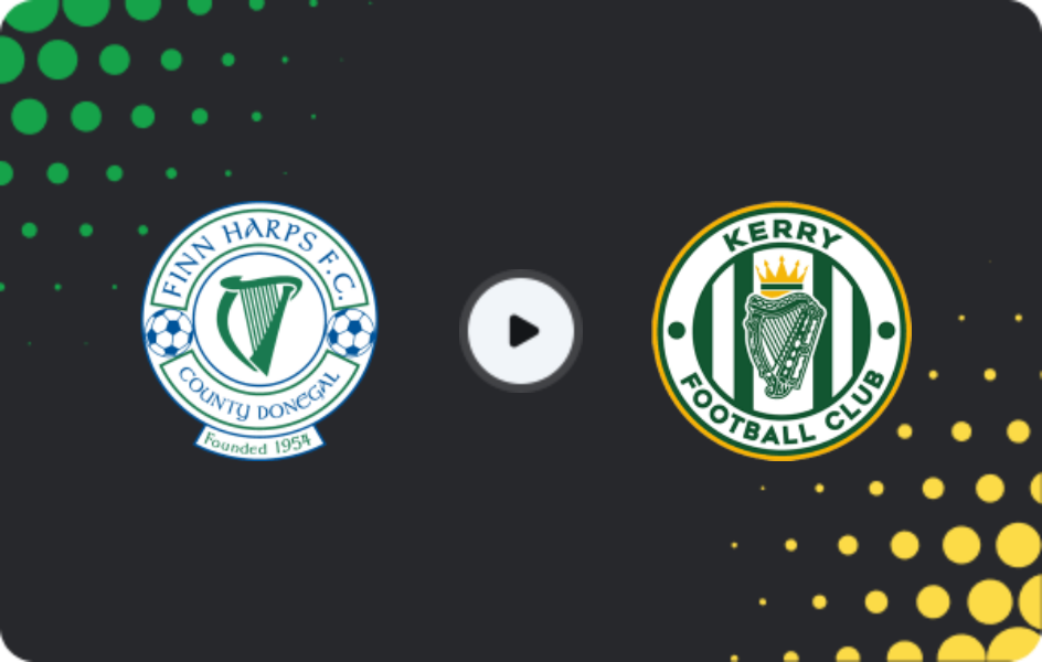 Where to watch Finn Harps — Kerry, First Division, 08.05.2026