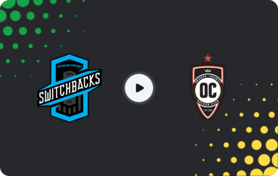 Where to watch Colorado Springs — Orange County SC, USL Championship, 08.05.2026