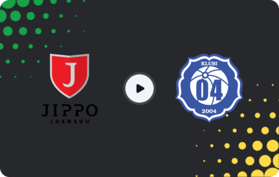 Where to watch JIPPO — Klubi-04, Ykkösliiga, 09.05.2026