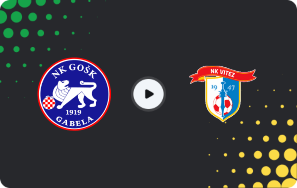 Where to watch GOŠK Gabela — Vitez, 1st League - FBiH, 09.05.2026