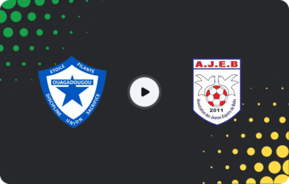 Where to watch Etoile Filante — AJEB, Ligue 1, 02.05.2026