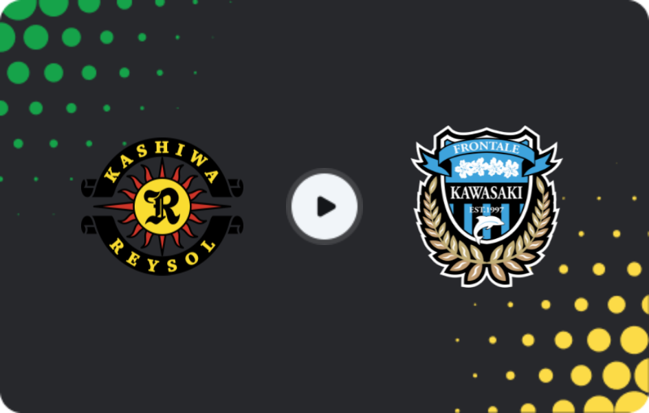 Where to watch Kashiwa Reysol — Kawasaki Frontale, J1 League, 10.05.2026