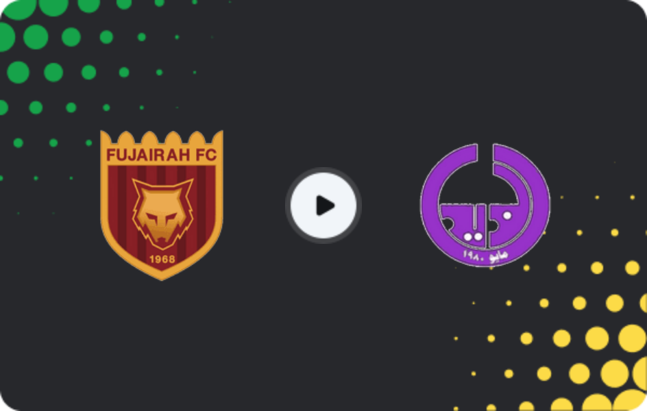Where to watch Al Fujairah SC — Al Thaid, First Division, 10.05.2026