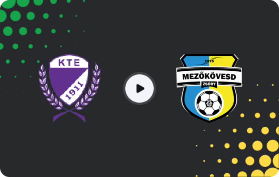 Where to watch Kecskeméti TE — Mezokovesd-zsory, NB II, 10.05.2026