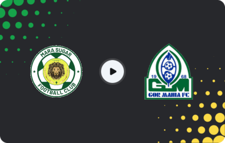 Where to watch Mara Sugar — GOR Mahia, Premier League, 16.05.2026