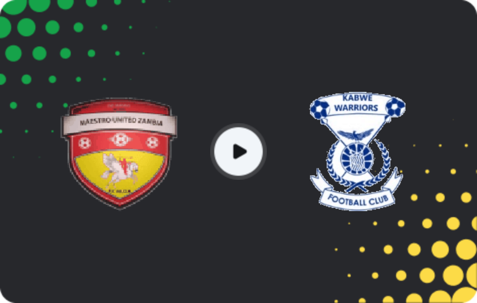 Where to watch Man Utd Zambia Academy — Kabwe Warriors, Super League, 16.05.2026