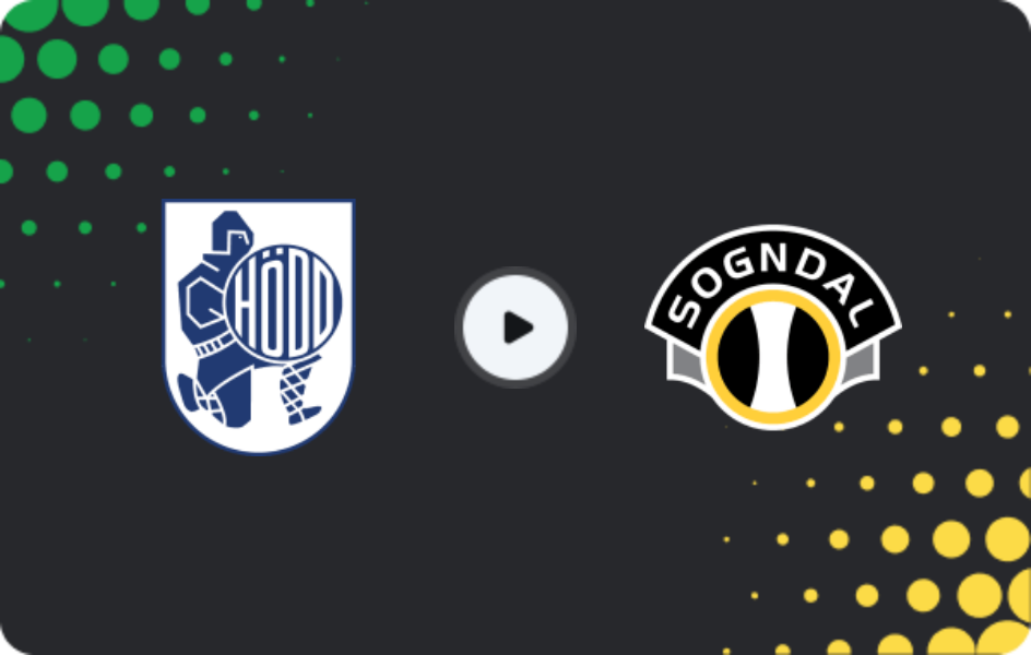 Where to watch hodd — Sogndal, 1. Division, 16.05.2026
