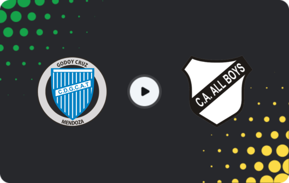 Where to watch Godoy Cruz — All Boys, Primera Nacional, 23.05.2026