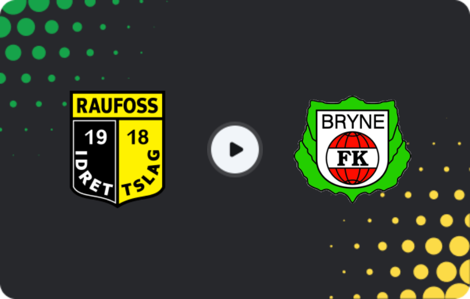 Where to watch Raufoss — Bryne, 1. Division, 20.05.2026