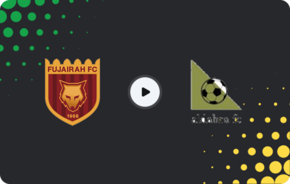 Where to watch Al Fujairah SC — Al Dahra, First Division, 22.05.2026