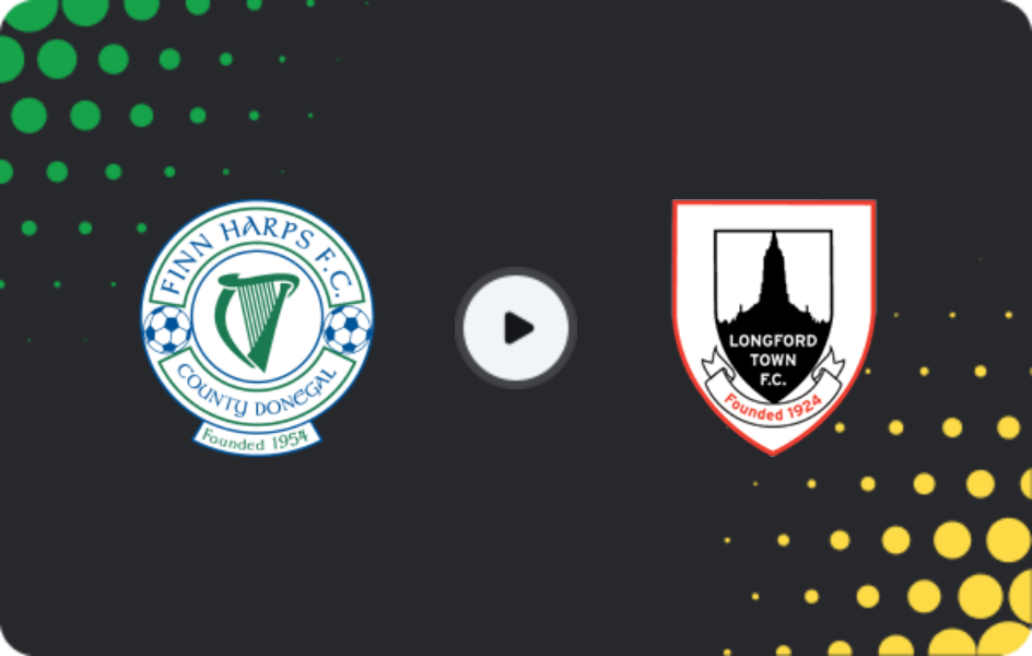 Where to watch Finn Harps — Longford Town, First Division, 22.05.2026