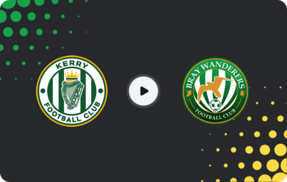 Where to watch Kerry — Bray Wanderers, First Division, 22.05.2026