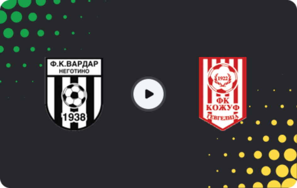 Where to watch Vardar Negotino — Kozuv Gevgelija, Second League, 23.05.2026